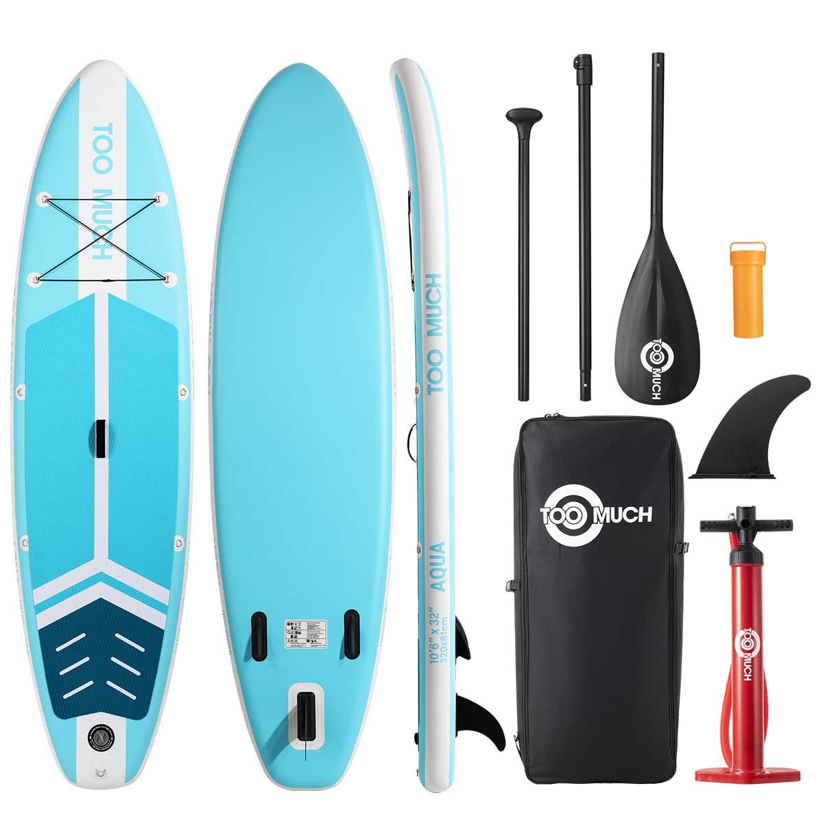 SUP Board AQUA 10'6 von TooMuch – praktisch & stabil, 320 cm